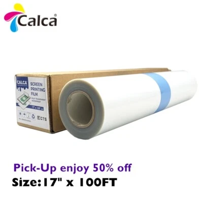 QOMOLANGMA CALCA 17" x 100FT Waterproof Inkjet Milky Transparency Film for Silk Screen