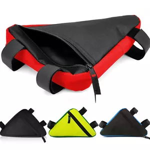 Bicycle Frame Bag Triangle Bike Bag Waterproof Bicycle Storage Under Tube Bag - Picture 1 of 14