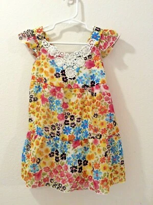 IZ Amy Byer Girl's Dress Size 6 Multicolor Floral Chiffon Spring Summer - Image 1 of 4