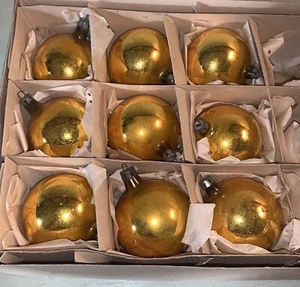 Vintage 1950 9 ornamenti palla di Natale-Made in Germany - - Foto 1 di 5