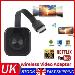 2025 4k Wifi Chromecast Device Stream Shows Music Photos Sports from Phone to TV - Picture 1 of 22