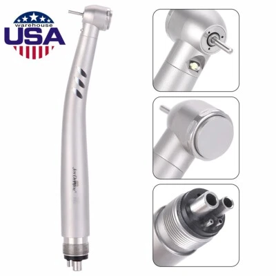 JOY DENTAL Dental Fiber Optic LED E-generator High Speed Handpiece Turbine 4 Hole Joydental