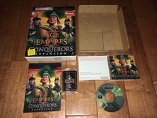 Age of Empires II 2 Conquerors Exp. Complete Big Box PC Game w/ unopened cards
