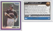 2010 Bowman Chrome Prospects Purple Refractor /999 Thomas Neal #BCP99