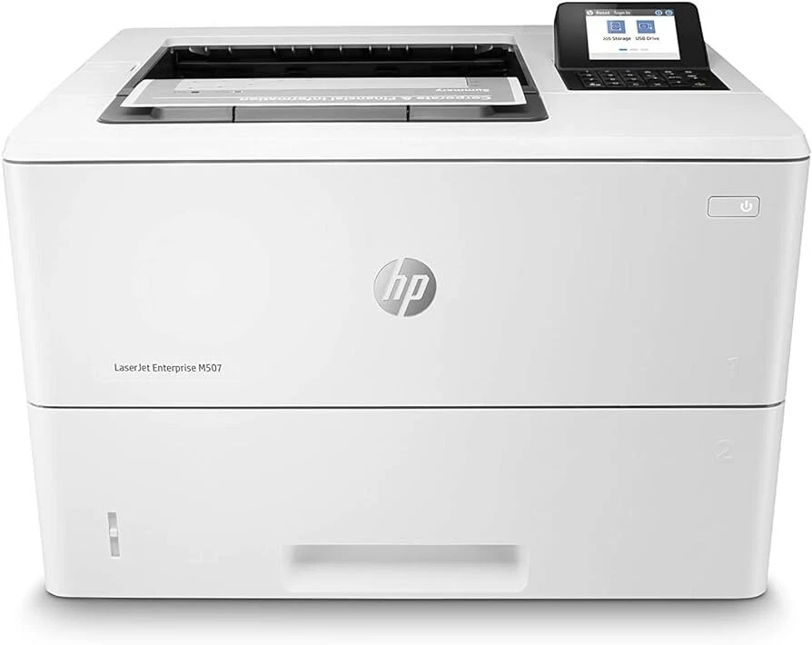 HP LaserJet Enterprise M507N Ethernet USB Mono Printer (1PV86A) AIM-ReCertify - Image 1 of 1