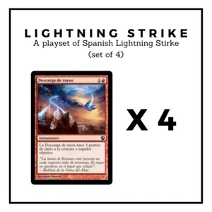 MTG - Lightning Strike (4x) | Spanish | Playset | NM | Standard - Picture 1 of 2