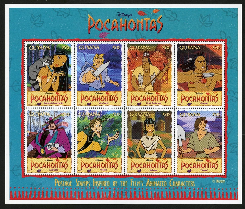 Hoja completa Guyana 1995 Scott # 2950 como nueva nunca montada Foto 1 de 1