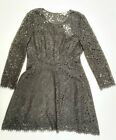 Finity Women?s Cotton Blend Long Sleeve Knee Length Lacey Fit&Flare Dress 12
