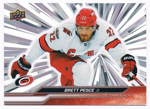 2023-24 UPPER DECK OUTBURST SILVER BRETT PESCE CAROLINA HURRICANES #34