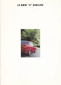 BROCHURE BMW Serie 3 - Le BMW "3" Berline - 02/1992 - Italian - Foto 1 di 4