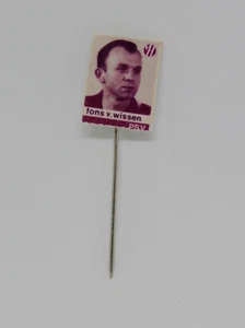 Fons V. Wissen PIN DE ALFILER Insignia, Jugador de Futbol PSV EINDHOVEN c.1960 - Bild 1 von 1