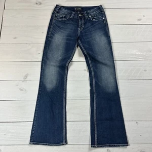 Silver Jeans Suki Surplus Women's 27x32 Mid-Rise Bootcut Thick Stitch - Picture 1 of 12