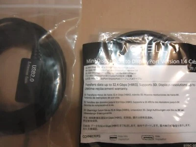 Accell MINI DisplayPort to DISPLAYPORT  +  USB2.0 EXTENSION CABLE  5M. - Image 1 of 4
