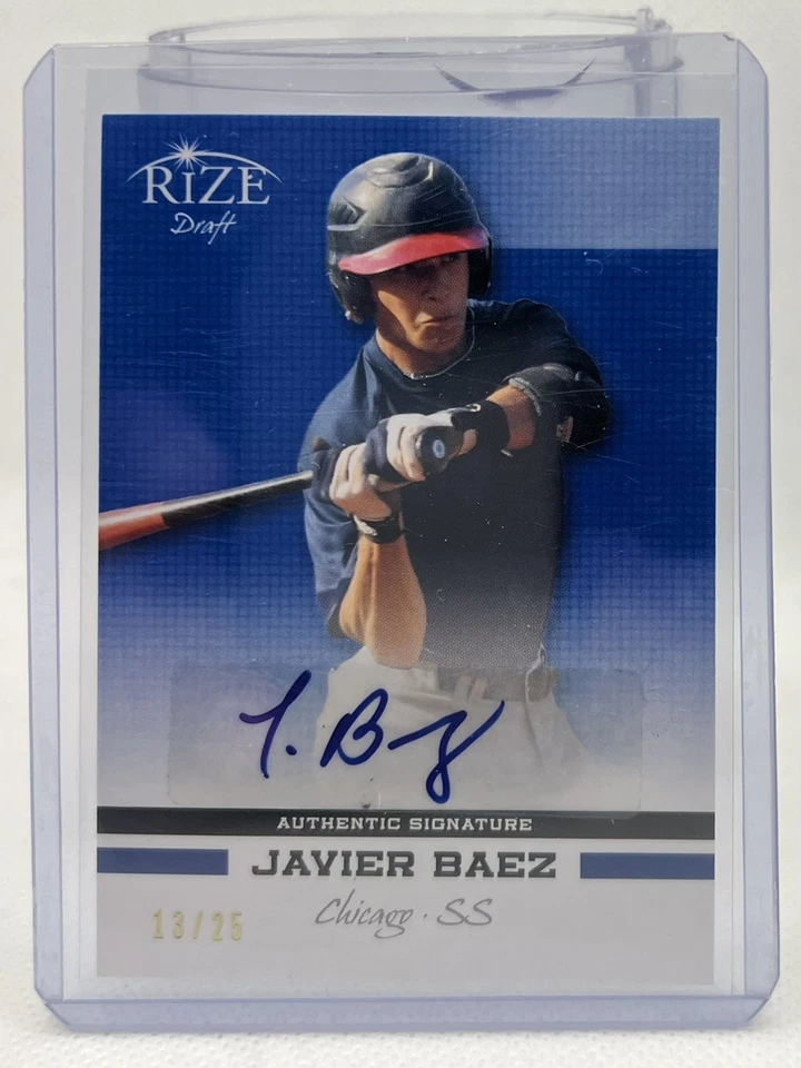 Leaf Rize Draft 13/25 2012 Javier Báez autógrafo de novato Foto 1 de 2