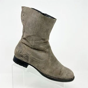 Born graue Wildleder-Stiefeletten zum Überziehen Größe 8,5 M lässig schick Herbst bequem - Bild 1 von 14