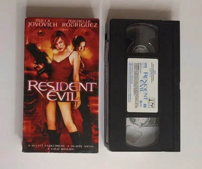 Resident Evil (VHS, 2002) Action Horror Sci-fi - Milla Jovovich - Image 1 of 2