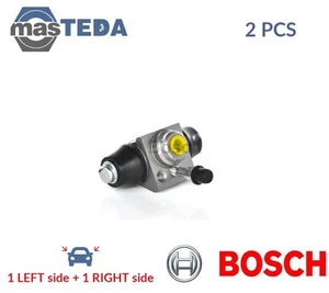 0 986 475 260 DRUM WHEEL BRAKE CYLINDER PAIR REAR BOSCH 2PCS FOR AUDI 100,80,C3 - Picture 1 of 9