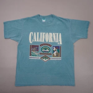 Vintage 90s California Rugged Outdoor Wear T-Shirt Herren XL Grün Made USA - Bild 1 von 11