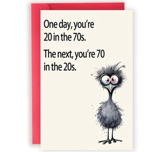 Abeletree Funny 70th Birthday Card Gifts for Women Men, Happy 70th Birthday D... - Picture 1 of 6