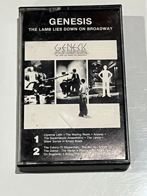 GENESIS Lamb Lies Down Broadway - ATCO 1974  Cassette - Great Condition- RARE Foto 1 de 4