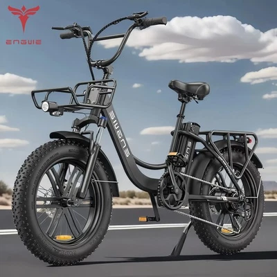 ENGWE L20 Boost E Bike Herren Elektrofahrräder-Ebike 20 *4.0 Zoll 150km Schwarz