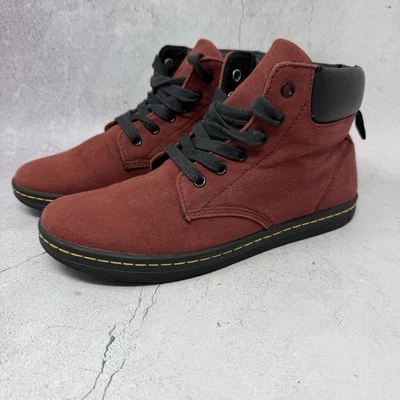 Botines Dr. Martens para mujer Maelly rojo punta redonda con cordones talla 9 M Foto 1 de 4