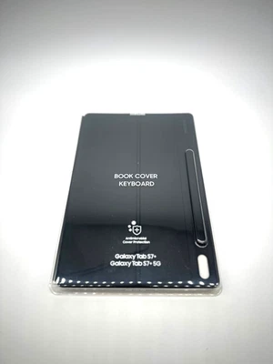 Samsung Book Cover Keyboard for Samsung Galaxy Tab S7+, S7+ 5G Black New Sealed - Image 1 of 4
