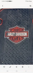 " ARLEY " Harley Davidson Logo Bar & ShieldFront Rubber "Floor Mat" 1 - MAT  - Picture 1 of 4