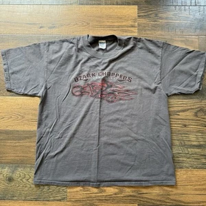 Vintage 2003 Ozark Choppers T-Shirt XL Biker Flame Graphic Gildan Tee - Picture 1 of 5