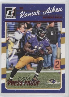 2016 Donruss Press Proof Red Kamar Aiken #24 - Image 1 of 2