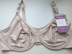 NWT OLGA by Warners Size 42D Full Coverage Underwire T-Shirt Bra Nude - Picture 1 of 7