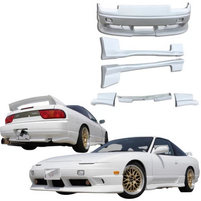 ModeloDrive FRP Type-X Integrated Body Kit 6pc 3dr Hatch for 240SX Nissan 89-94 Foto 1 de 4