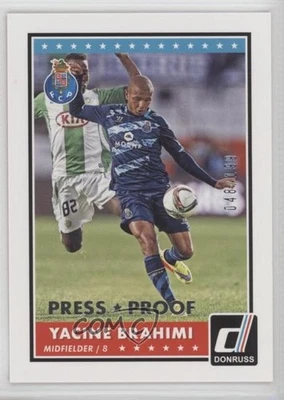 2015 Panini Donruss Press Proof Silver /199 Yacine Brahimi #98 Rookie RC - Image 1 of 2