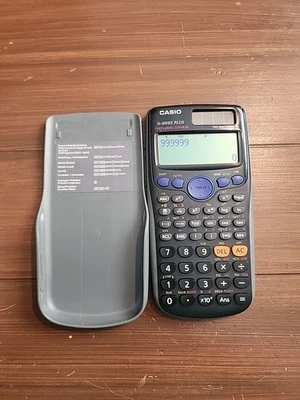 ⭐ CASIO fx-300ES Plus Scientific Calculator Works Gray Solar w/ New Battery ⭐ - Image 1 of 4
