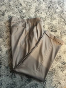 Callaway Golf Pants Classic Technology C-Tech 36x32 Pleated Golf Slacks Beige - Picture 1 of 7