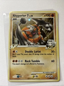 Pokemon Rhyperior Trading Card - Holo Rare Pokemon TCG #32 - Picture 1 of 2