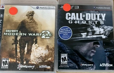 Call Of Duty : Modern Warfare 2 PS3  & Call Of Duty Ghosts (PlayStation 3, 2009) - Image 1 of 4