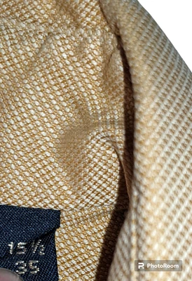 GITMAN BROS. Button Up Shirt Long Sleeve  Size 15 1/2 , 35 Camel Brown Cotton - Image 1 of 4