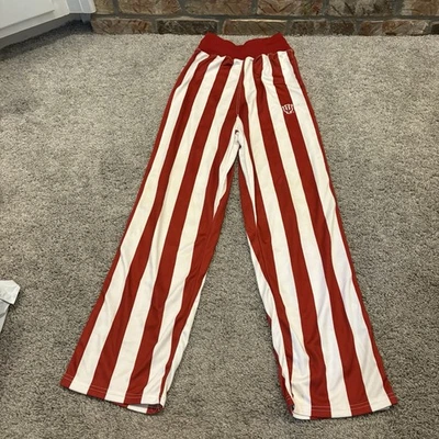 Indiana University IU Candy Stripe Tearaway Basketball Pants Men XS Women Small - Image 1 of 4