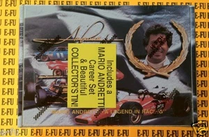 Hi-Tech MARIO ANDRETTI Racing Collector Cards Factory Sealed Box Tin Set 1-50 - Picture 1 of 2
