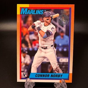2025 Topps Series 1 Connor Norby Rookie 1990 Baseball 35th #T90-33 Miami Marlins - Picture 1 of 2