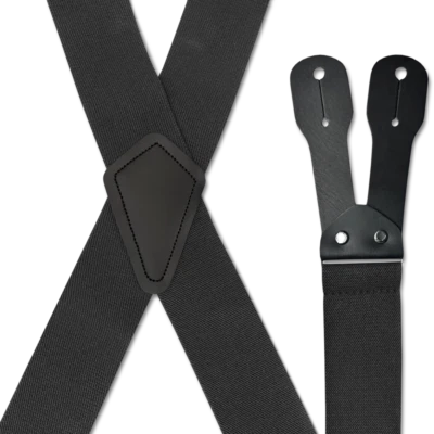 Tirantes para hombre - estilo X, material de alta resistencia, botones gruesos, hechos en EE. UU. Foto 1 de 4