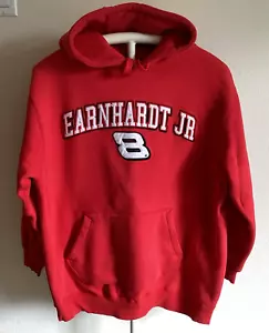 NASCAR VINTAGE MEN'S DALE EARNHARDT JR #8 CHASE AUTHENTICS RED HOODIE SIZE LARGE - Picture 1 of 4