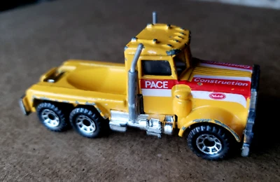 VTG. 1981 Matchbox PETERBILT PACE TRAILER TRUCK Blue Cab Construction 1:64 LOOSE - Image 1 of 4