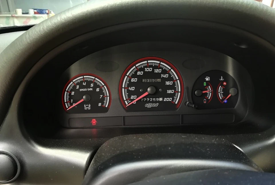 Gauge Cluster Face with RPM | Red or Blue | For Hyundai Accent X3 / Verna 🚚 Fre - Image 1 of 4