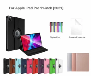 360 Rotate Leather Case Cover for Apple iPad Pro 11-inch(2021) A2377 A2459 A2301 - Picture 1 of 15