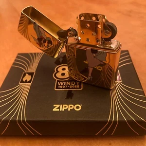 Zippo 48413 Windy Girl 85th Anniversary Collectible Armor Lighter + FLINT PACK - Picture 1 of 16