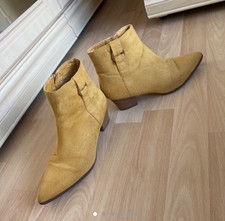 mustard ankle boots primark