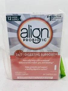 Align Daily Probiotic Supplement Capsules 84 Count Digestive System Support 5/25 - Picture 1 of 12