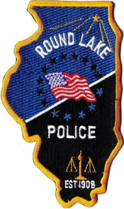 Round Lake Police Patch Illinois IL  - Picture 1 of 1